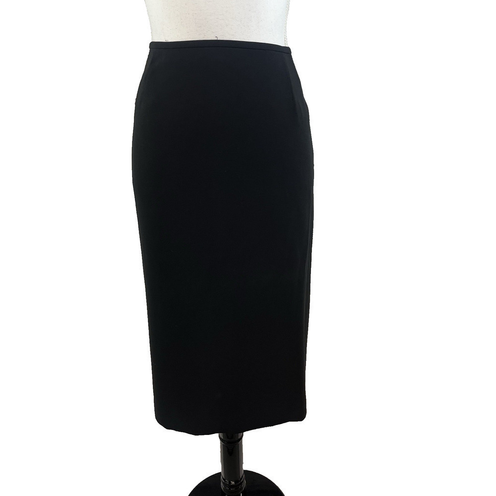 Suit Studio Skirt Plus sz 18 Classic Black Straight Knee Career Business Church